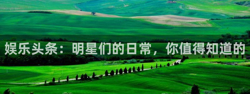 长运平台vk：娱乐头条：明星们的日常，你值得知道的